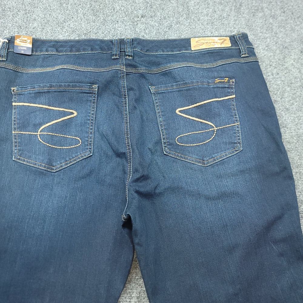 Seven7 Luxe Legging Jeans Womens 22 Dark Wash High Rise Skinny Denim New
